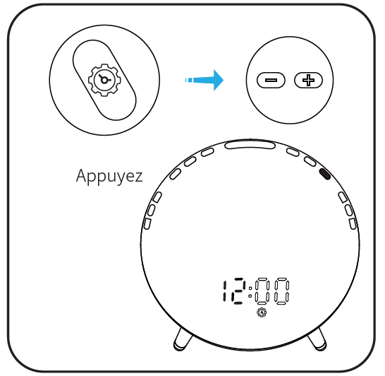 Utilisation du réveil WiFi Moes WB-JK-AC-C-EN_1